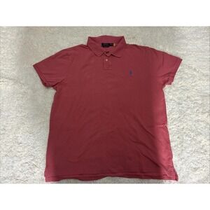 Polo Ralph Lauren Mens XXL Pink Classic Fit Polo Short Sleeve